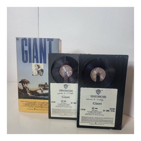 Giant (2 tape set) BETA Tape Betamax (Not VHS) James Dean - Picture 1 of 3